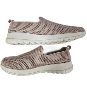 Skechers Go Walk Joy Taupe Women's Casual Slip-on NWOT #15600 Size 10